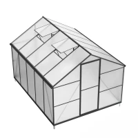 Essential Greenhouse Black 302 cm &ndash; Polycarbonate